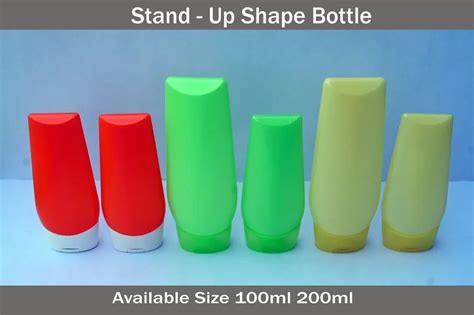 Flip Top Cap Hdpe Oval Stand Up Body Lotion Bottles Ml At Rs