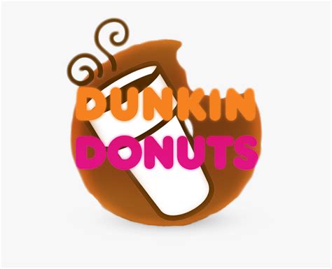 Donut Clipart Half Eaten - Dunkin Donuts Logo Redondo, HD Png Download ...