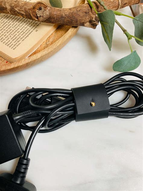 Handmade Leather Laptoplarge Cable Tidyorganiser Moco Handmade