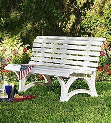 DIY Garden Bench Ideas - Free Plans for Outdoor Benches: Resin Garden Bench