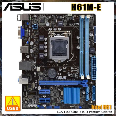 ASUS H61M-E Motherboard LGA 1155 Socket Intel H61 Chipset DDR3 16GB ...