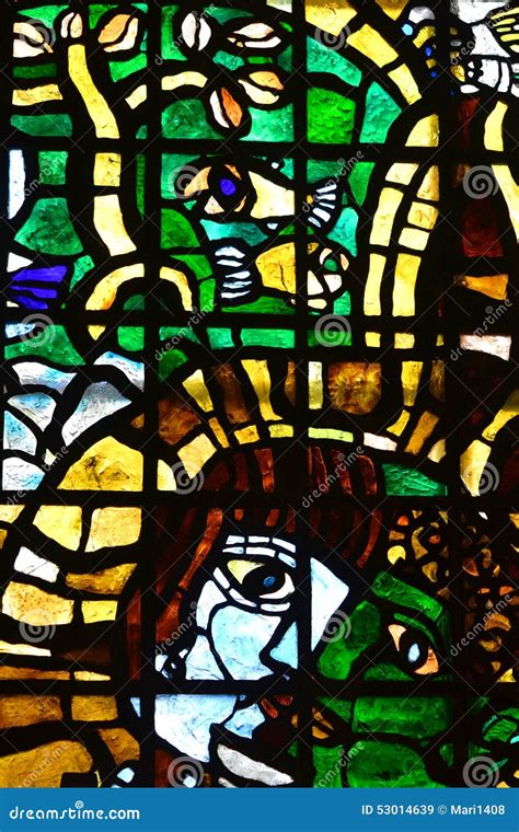 Stained Glass Man S Face Stock Image Image Of Multicolored 53014639