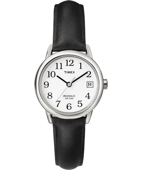 Easy Reader Mm With Date Leather Watch Timex