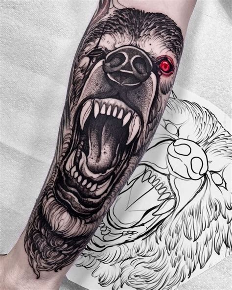 Pin De Josh Armstrong Em Awesome Tattoos Tatuagens De Urso Desenho