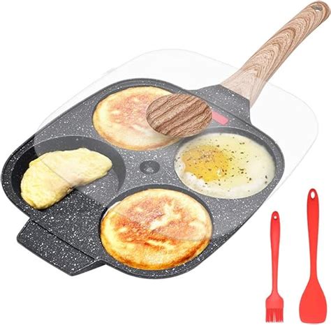 Amazon De Bobikuke Spiegeleipfanne Pancake Pfanne Mit Deckel Loch