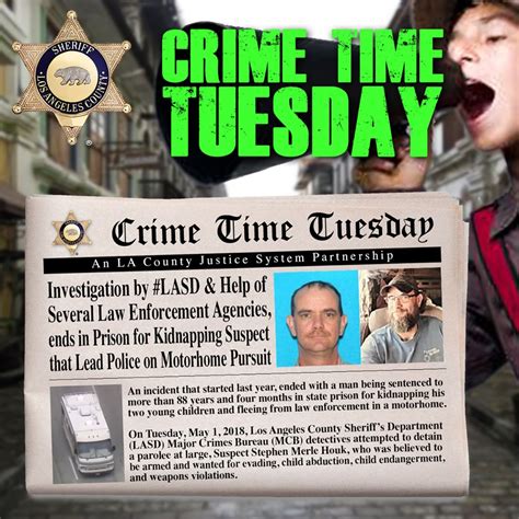 Crime Time Tuesday: In Custody | Los Angeles County Sheriff's Department