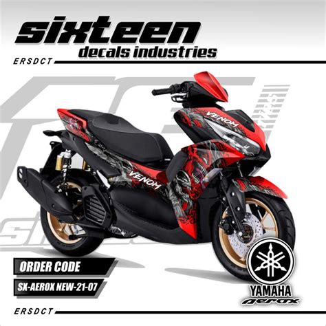 Decal Sticker Variasi Fullbody All New Aerox Connected Dekal