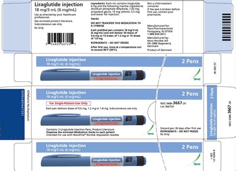 Liraglutide Teva Pharmaceuticals USA Inc FDA Package Insert Page 6