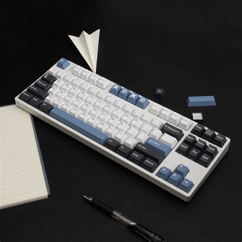 Yongqiu GMK Arctic 173 Keys Cherry Profile Double Shot Keycaps For ANSI