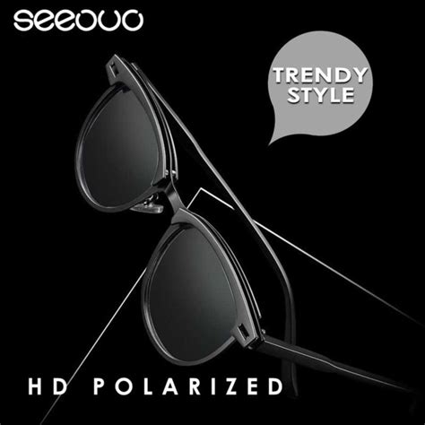 Jual Seeouo Kacamata Hitam Sunglasses Polarized Lens Anti Uv Anti Silau