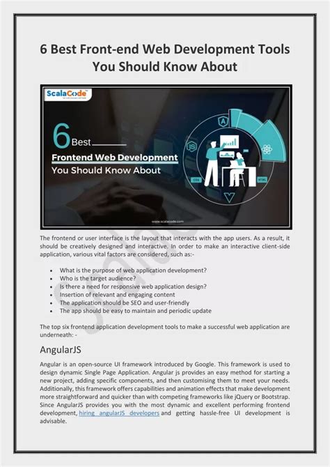 PPT 6 Best Front End Web Development Tools You Should Know About