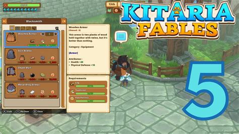 Let S Play Kitaria Fables My First Armor Set Youtube