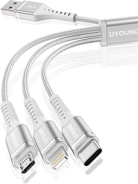 Uyoung Multi Charging Cable 2pack 4ft Multiple Usb Charger