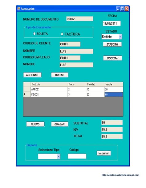 Sistema De Facturacion Ejemplo Desarrollado