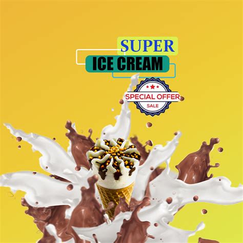 ICE CREAM SOCIAL MEDIA BANNER DESIGN :: Behance