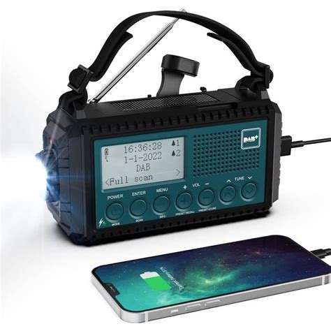 Liwi Dab Dab Fm Radio D Urgence Portable Radio Solaire Manivelle Avec