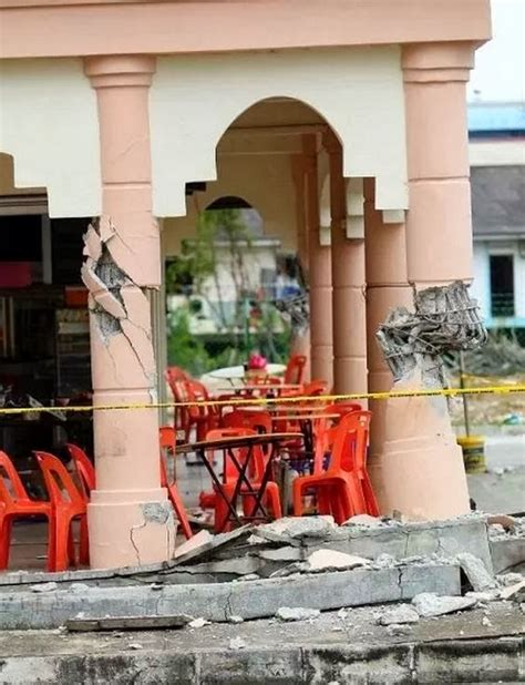 Empat Rumah Kedai Rosak Susulan Dua Gempa Bumi Di Pontian