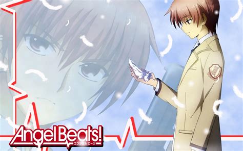 Yuzuru Otonashi looking at the feather - Angel Beats! HD desktop wallpaper : Widescreen : High ...