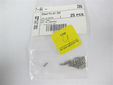 Dowel Pin 2mm X 6mm Pack Of 25 Mcmaster Carr Hardware And Fasteners