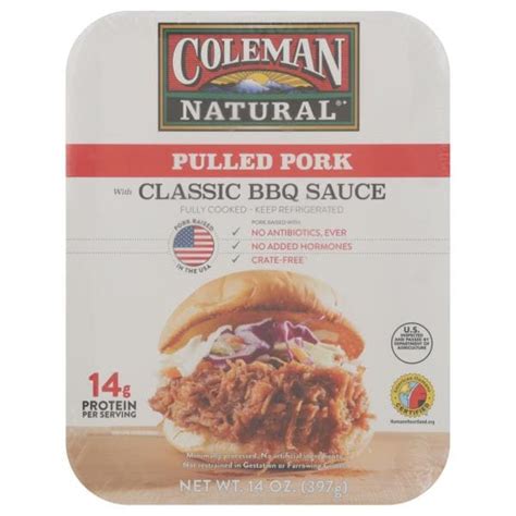 Coleman Natural Pulled Pork With Classic Bbq Sauce Publix Super Markets