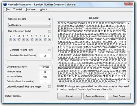 Random Number Generator - Development Tools Software for PC