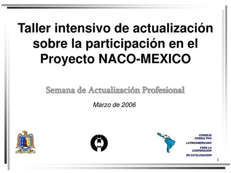 PPT Taller intensivo de actualización sobre la participación en el