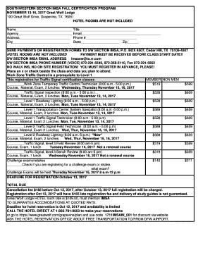 Fillable Online Southwestern Section Imsa Fall Certification Fax