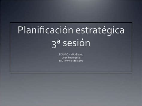 Pdf Planificacion Estrategica Sesion Dokumen Tips