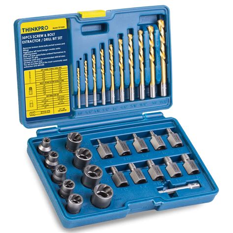 Snapklik THINKPRO 30Pcs Screw Bolt Extractor Set And Left Hand