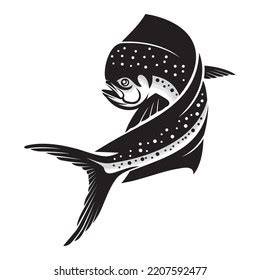 Mahi Mahi Fishing Illustration Logo Vector Stock Vector Royalty Free