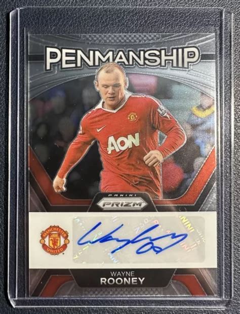 2023 24 PANINI PRIZM Premier League Fútbol Wayne Rooney Automático EUR