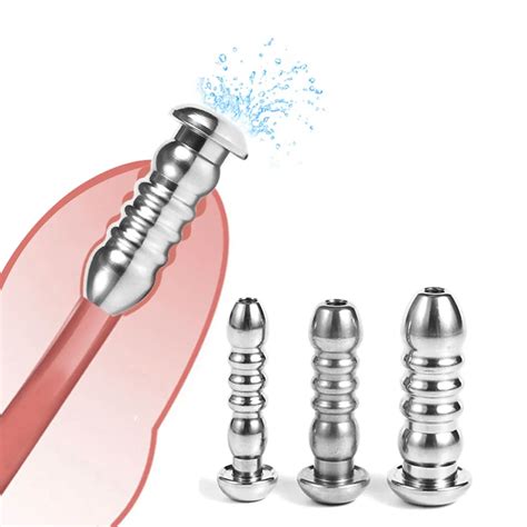 Male Stainless Steel Urethral Plug Urethral Dildo Sounding Penis Urethra Stimulate Dilator