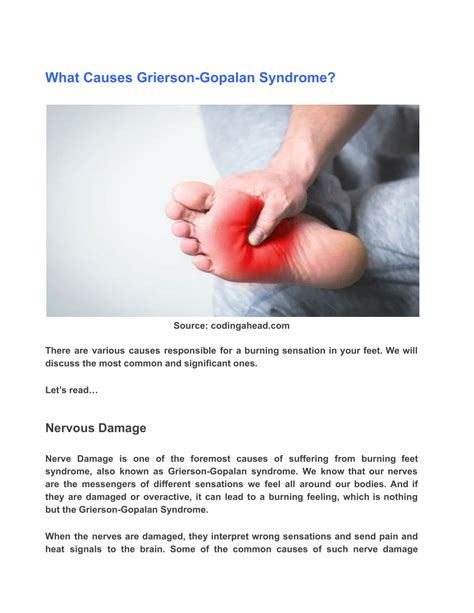 Ppt Grierson Gopalan Syndrome Treatment Self Care Tips And More Powerpoint Presentation Id