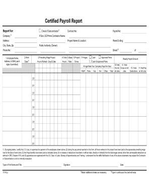 Fillable Online Ohio Certified Payroll Report Fax Email Print