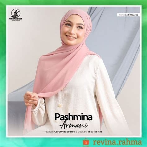 Jual Umama Scarf Hijab Pashmina Ceruty Armany Jilbab Pasmina Ceruty