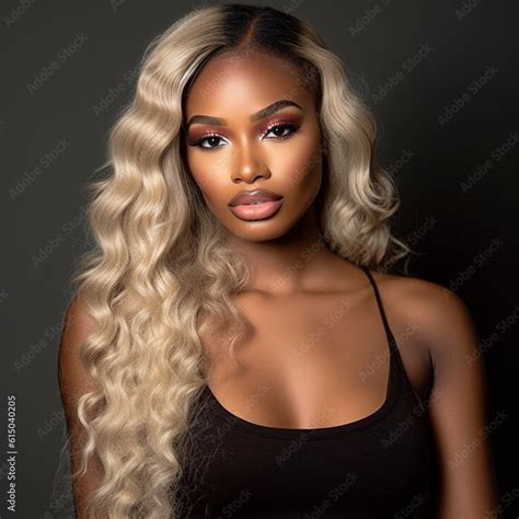 Portrait Of An African American Woman Black Woman Hair Model Blonde