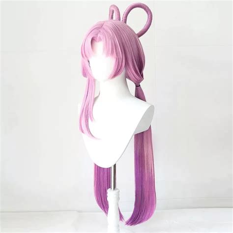 Fu Xuan Pink Purple Wig For Mens And Womens Childrens Cosplay