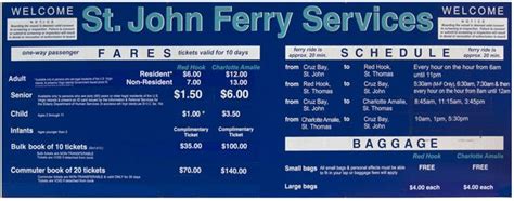 St Thomas to St John Ferry : On-Island Times US Virgin Islands