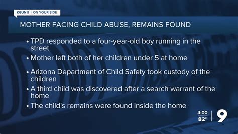 Mother Charged With Child Abuse Child Remains Found