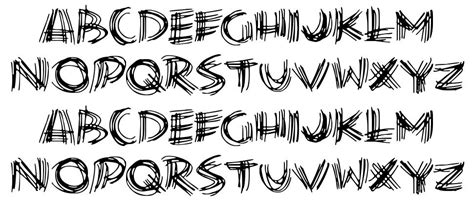 Scribble Lines font by Darrell Flood | FontRiver