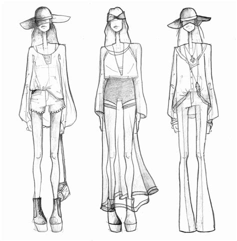 How To Draw Fashion Sketches At Paintingvalley Explore Collection