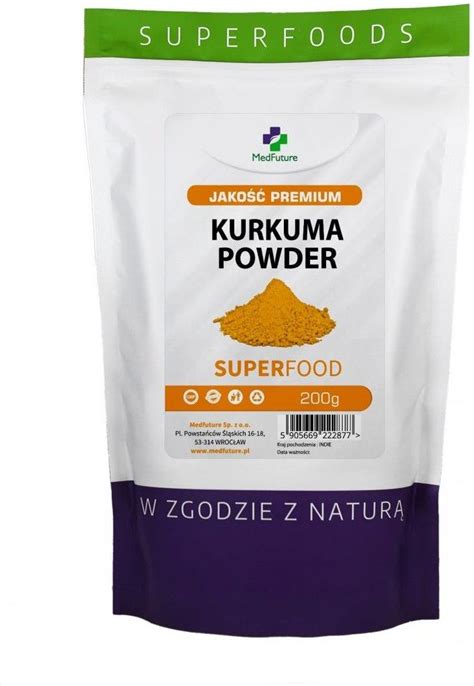 Medfuture Kurkuma Premium Mielona 100 Naturalna 200 G Ceny I Opinie