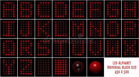 Led Alphabet Stock Illustration Illustration Of Balls