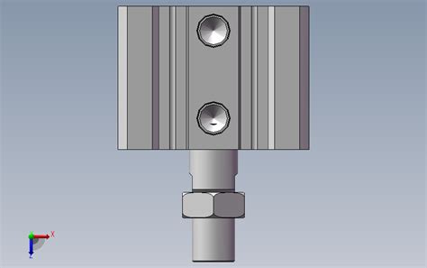 气缸cq2a80 30dm Solidworks 2009 模型图纸下载 懒石网