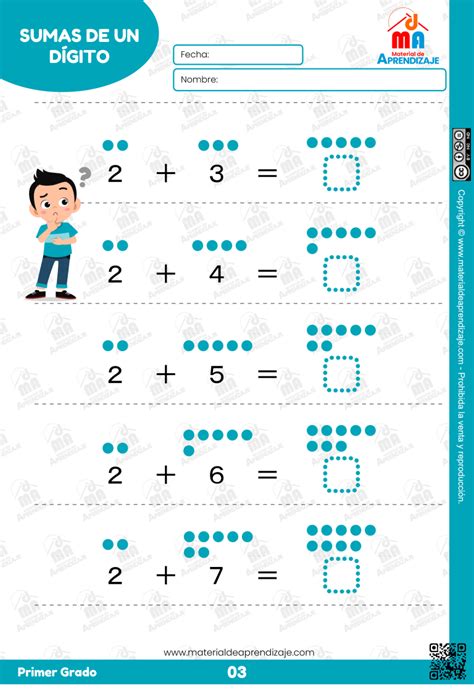 Sumas Para Primer Grado Nivel 1 Material De Aprendiazje