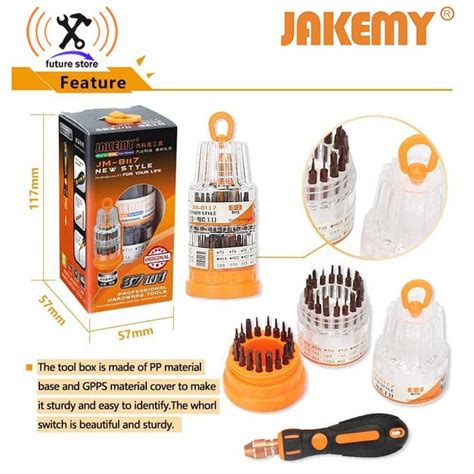 Jual JAKEMY JM 8117 OBENG SET 37 IN 1 TELUR SCREWDRIVER OBENG SET