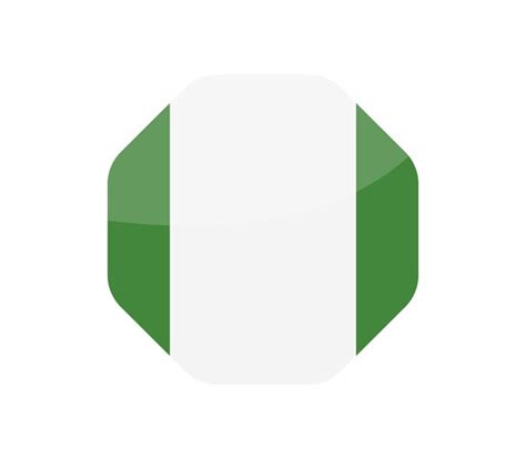 Nigerianische Flagge Premium Vektor