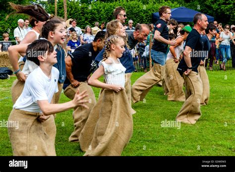 Sack Race Adults Hi Res Stock Photography And Images Alamy