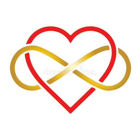 Infinity Heart Logo Symbol For Eternal Bond Balance Focus Harmony