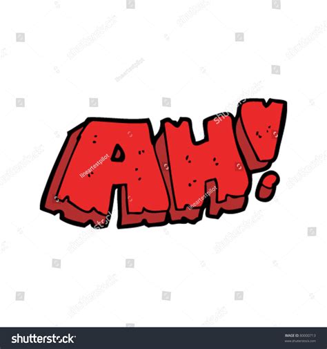 Ah Cartoon Stock Vector (Royalty Free) 80000713